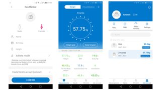 Renpho Smart Body Fat Scale results in mobile app