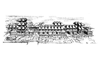 Cluster in the Air, Marunouchi Project, by Arata Isozaki, 1963