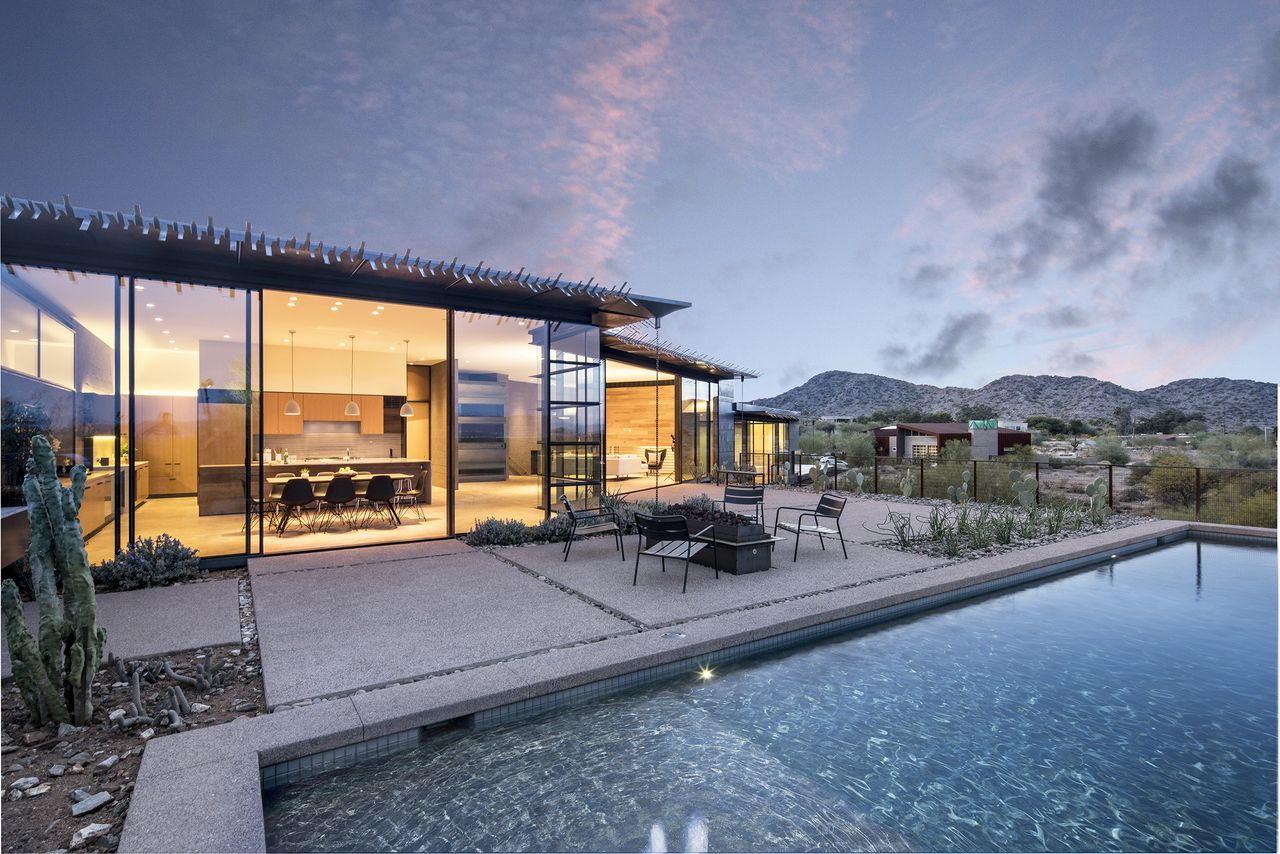 Glass homes.