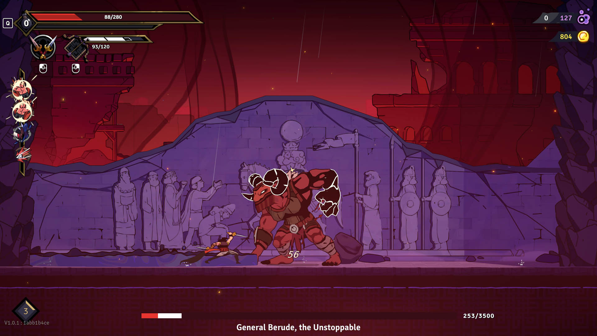 The Price stabs a demonic boss in The Rogue Prince of Persia