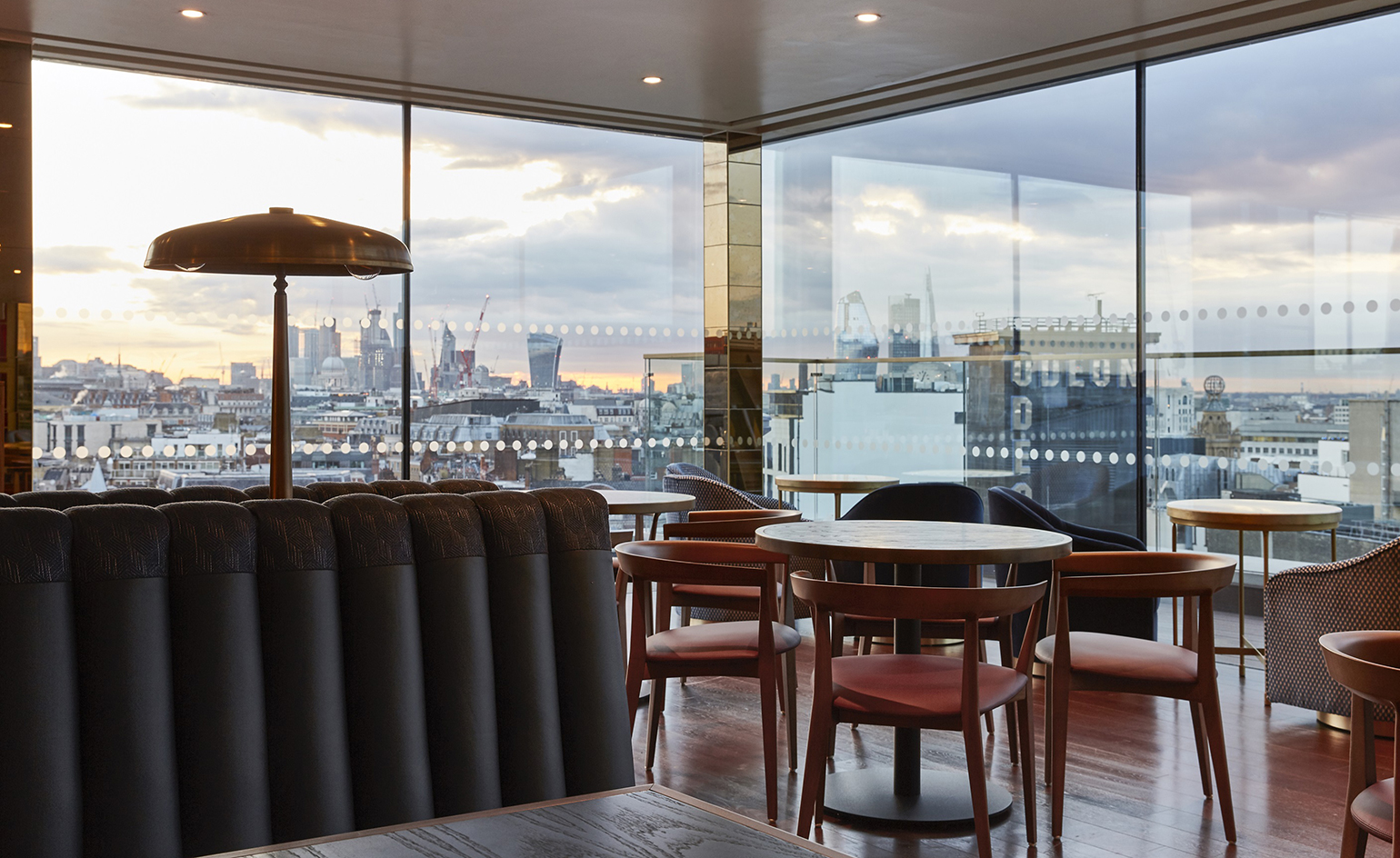Section of the hotel's restaurant