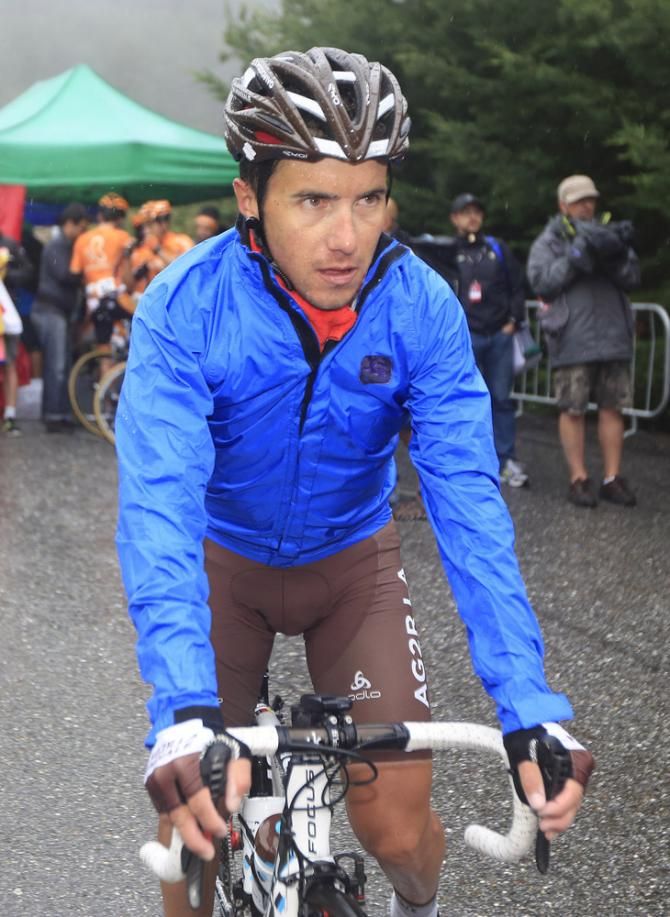 Domenico Pozzovivo (AG2R La Mondiale) after finishing stage 14 at the Vuelta