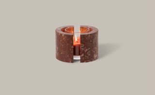 Stone surround candle