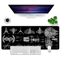 Star Wars Black Gaming Mouse Pad (Large)