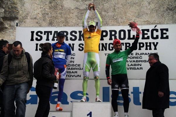 Wilco Kelderman, Robert Vrecer and Andre Schulze on the podium