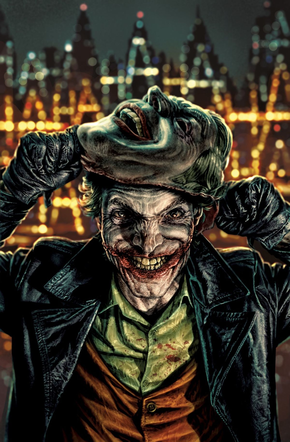 The Joker: The Man Who Stopped Laughing #1 variant cover by Lee Bermejo and David Nakayama