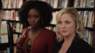 Teyonah Parris and Amy Poehler in They Came Together