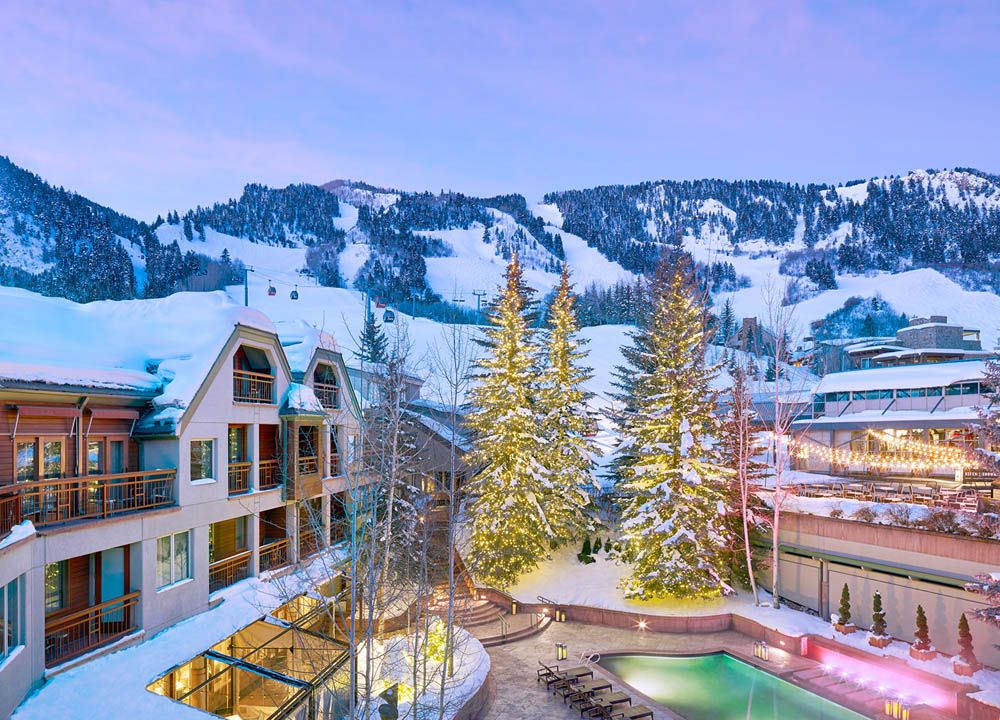 A view of the slopes in Aspen.