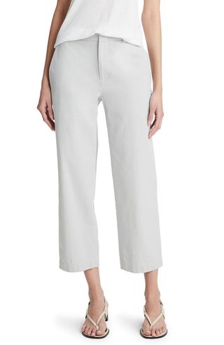 Washed Cotton Crop Pants