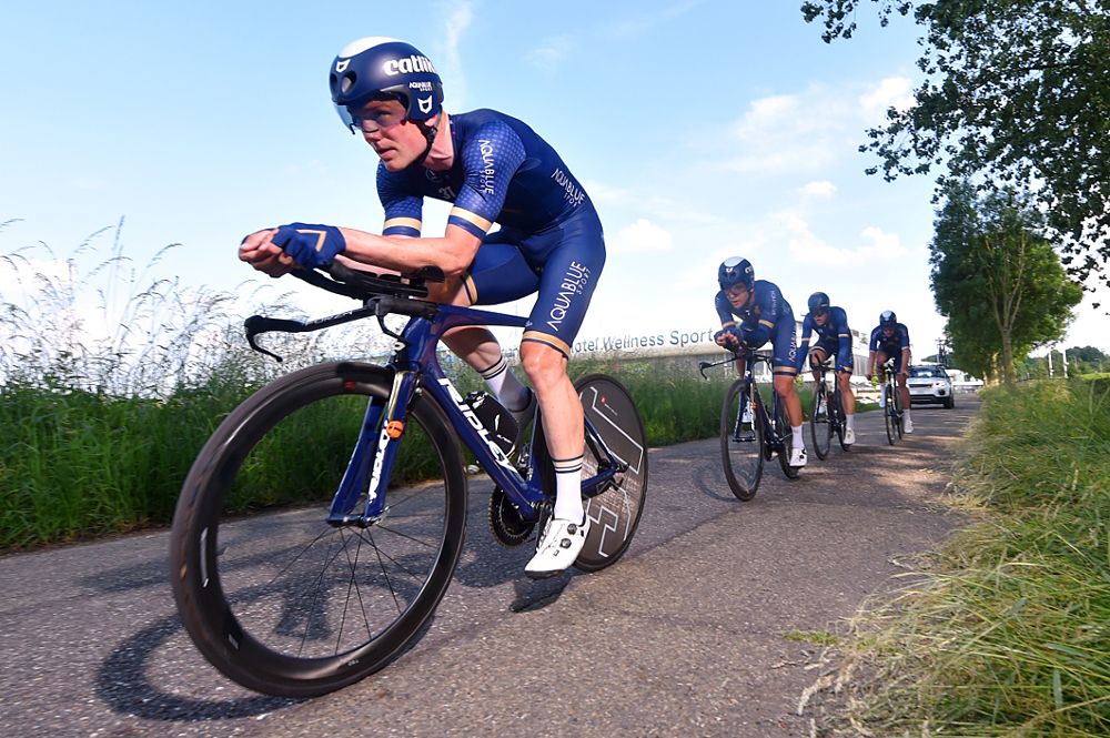 Aaron Gate of New Zealand and Team Aqua Blue Sport