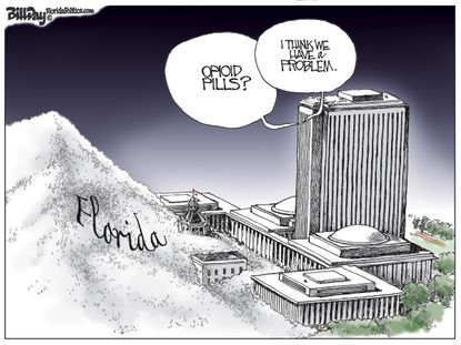 Political cartoon U.S. Florida opioids Congress