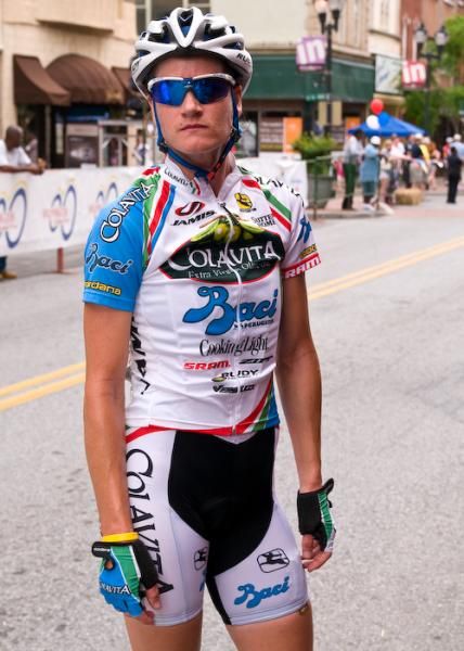 Theresa Cliff-Ryan (Colavita), who flatted right after the pit closed, watches as the break that she was in disappears.