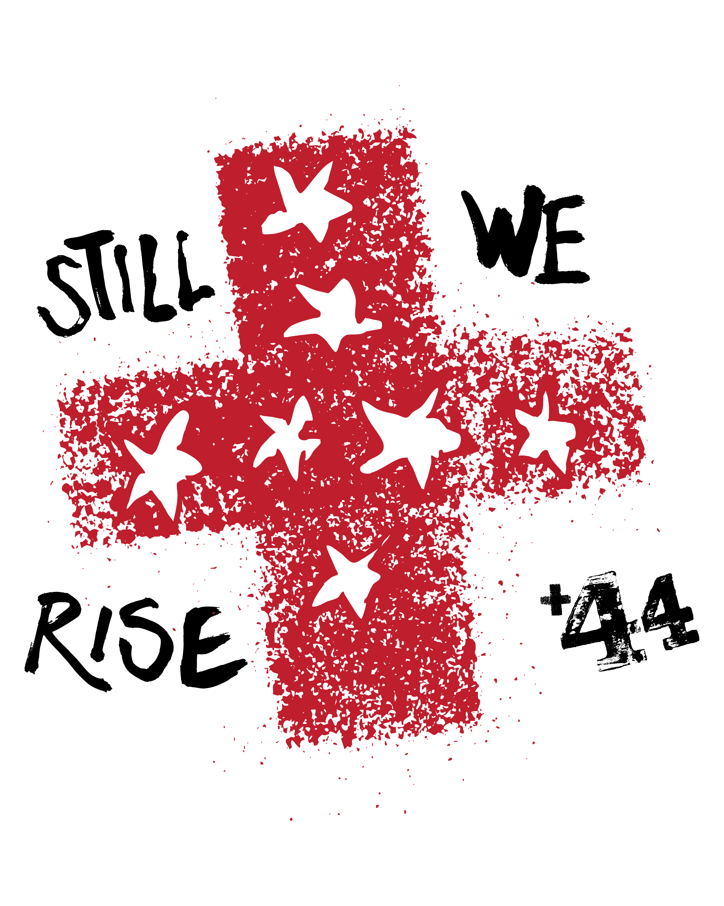 A photo of one of the illustrations created by Ralph Steadman for his collaboration with Lewis Hamilton&#039;s brand +44 for the Las Vegas Grand Prix 2025.