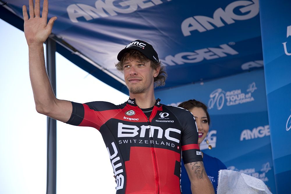 Daniel Oss (BMC) on the podium