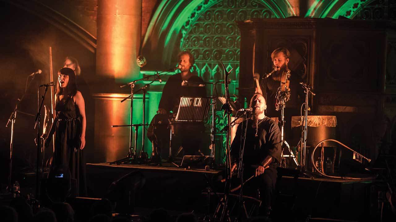 Pagan poetry: Wardruna get spiritual at the Union Chapel.