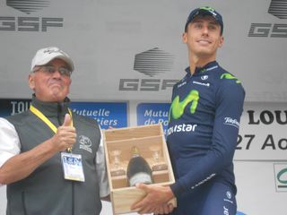 Adriano Malori on the stage 4 podium.