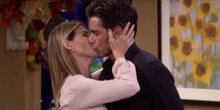 Becky and Jesse kissing in Fuller House
