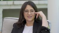 Bari Weiss conducts an interview for The Free Press.