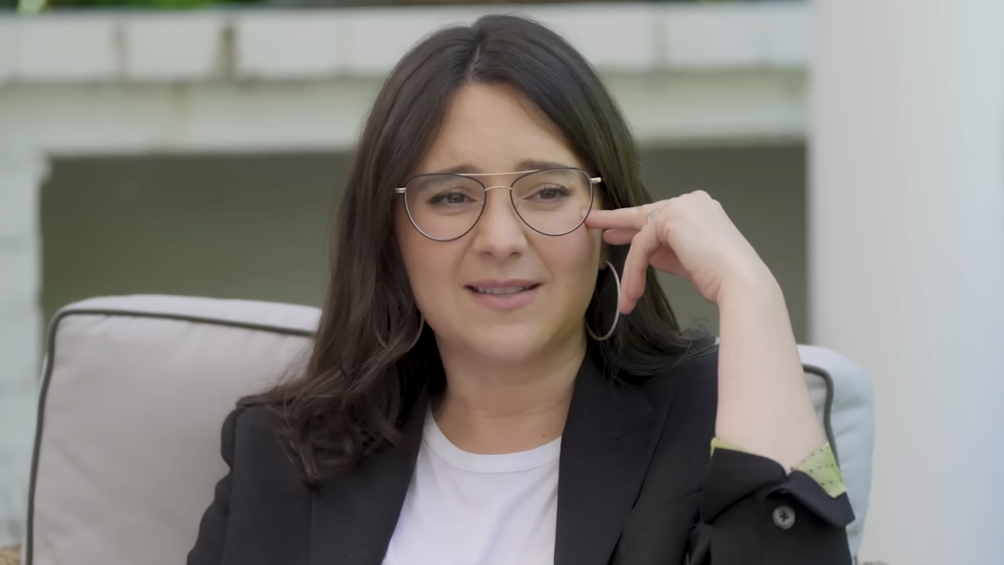 Bari Weiss conducts an interview for The Free Press.