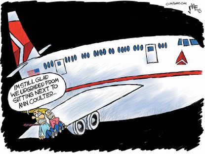 Political cartoon U.S. Ann Coulter Delta