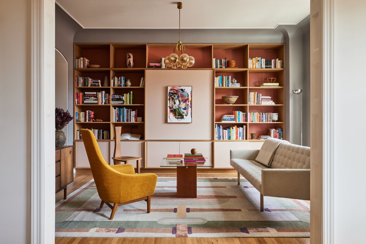 The interiors for an apartment in the 1902 Onyx Court building