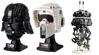You can build a Lego Darth Vader helmet, Scout Trooper helmet and Imperial Droid this May the 4th.