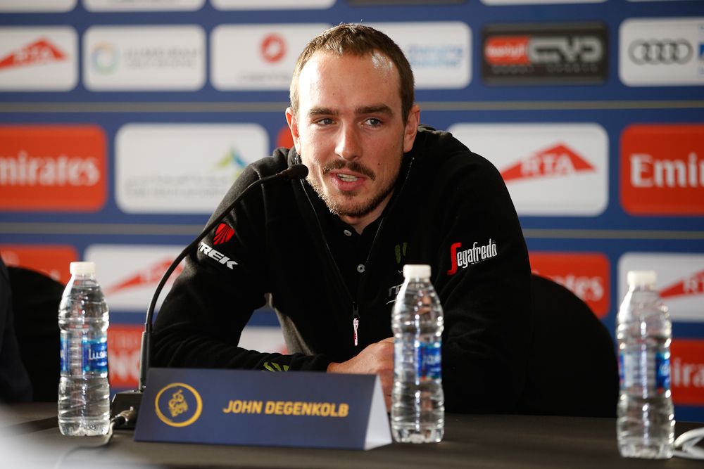 John Degenkolb at the Dubai Tour press conference