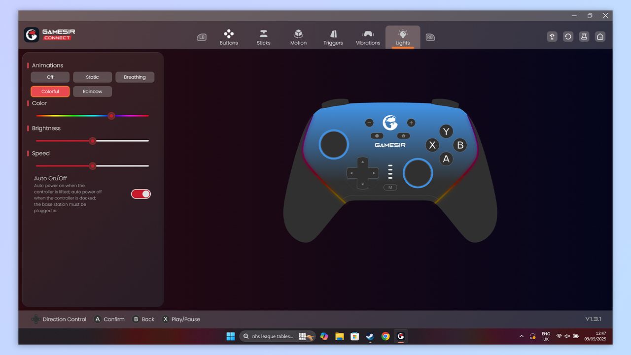 GameSir Connect software screenshot
