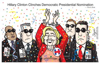 Political cartoon U.S. Hillary Clinton FBI Nomination