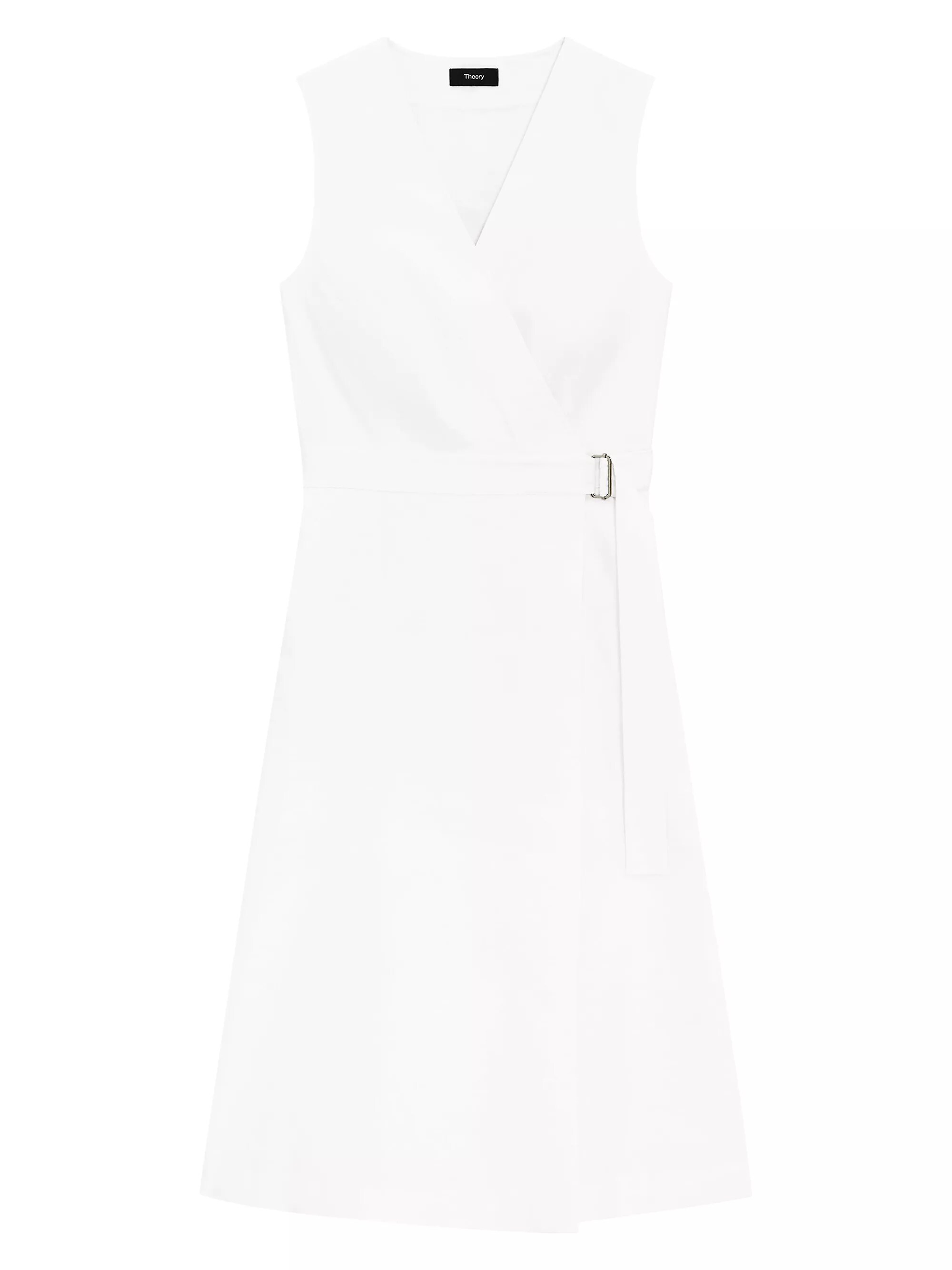 Sleeveless Fit& Flare Wrap Dress