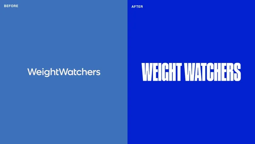 Weight Watchers new brand before and after logos