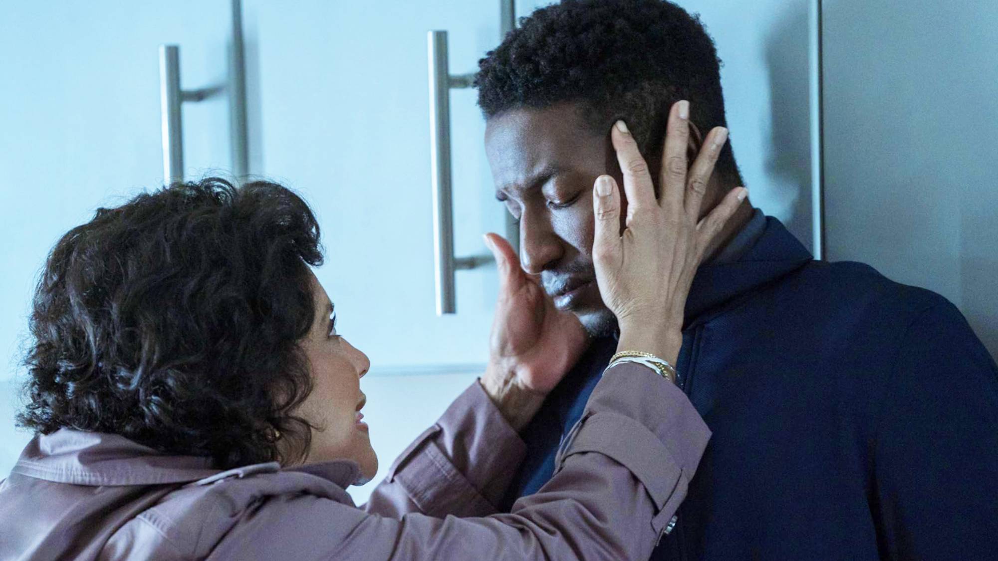 Phylicia Rashad and Mamoudou Athie in "Black Box" (2020)