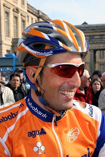 Juan Antonio Flecha (Rabobank) looking happy as larry and relaxed as a cumcumber.