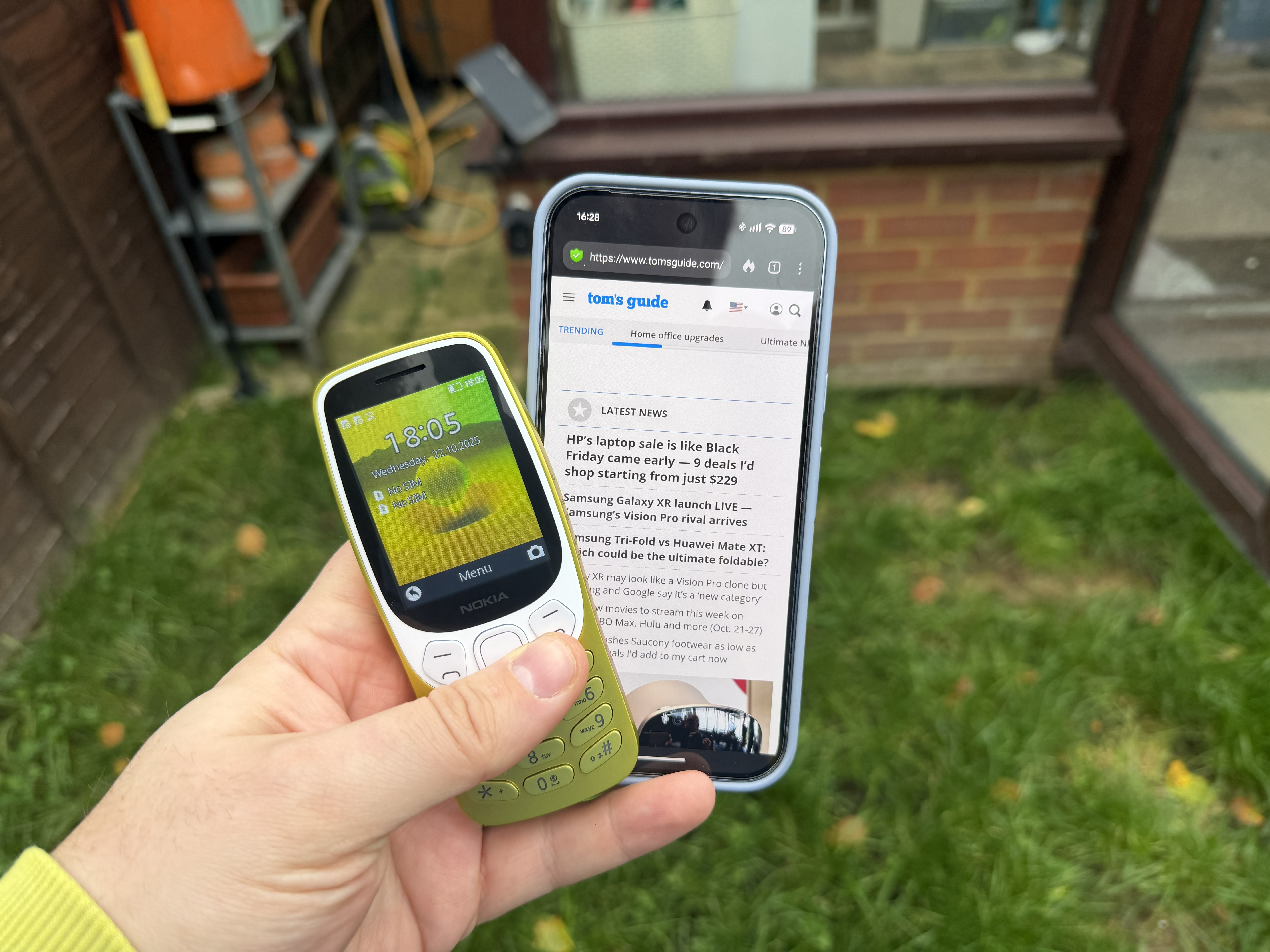 nokia 3210 and hmd flip 2600 with pixel 10 pro