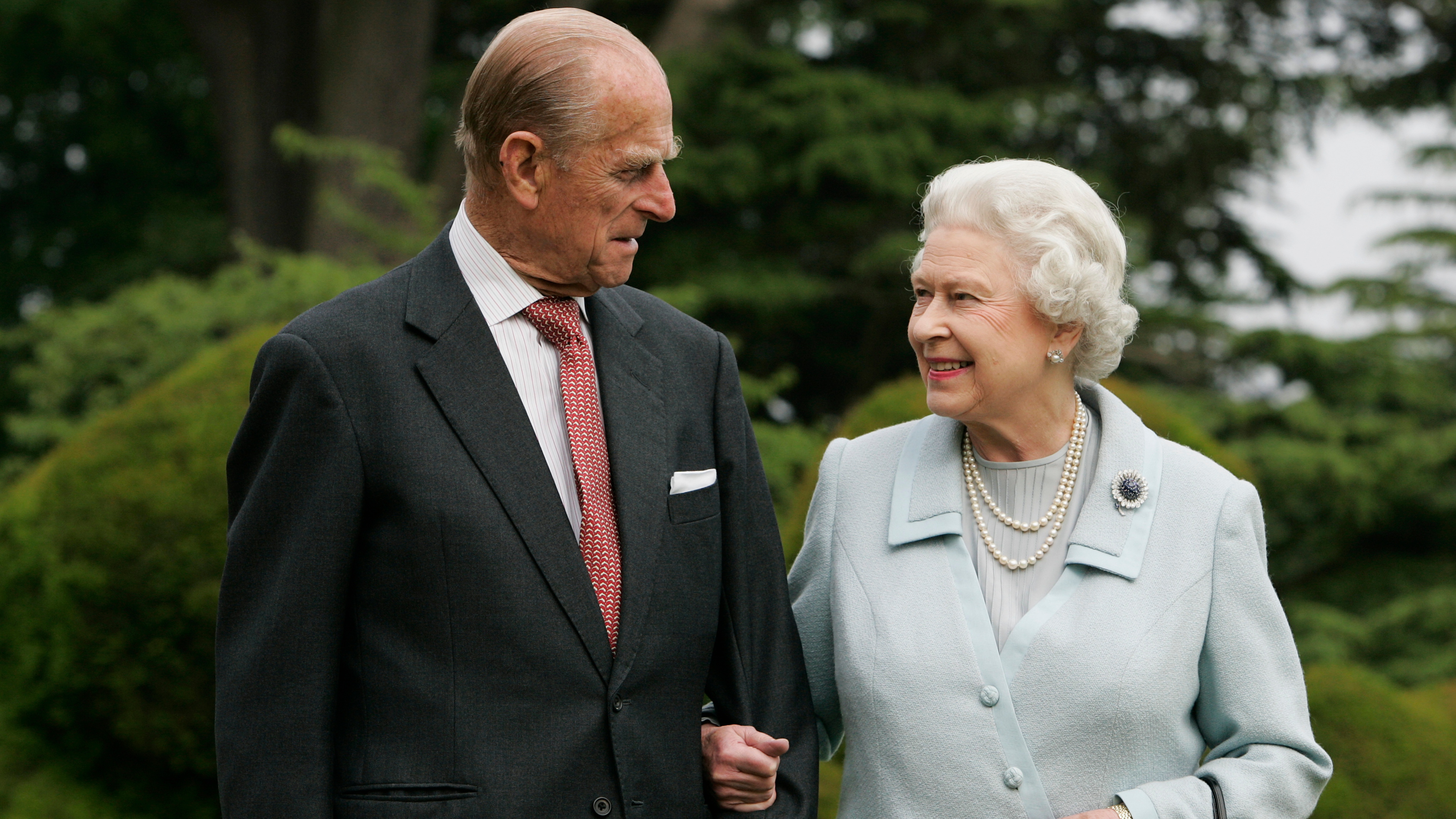 Queen Elizabeth II and Prince Philip, The Duke of Edinburgh re-visit Broadlands, to mark their Diamond Wedding Anniversary on November 20 2007