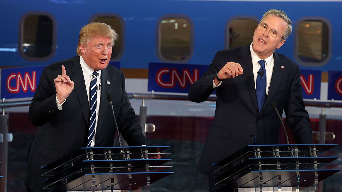 Donald Trump and Jeb Bush