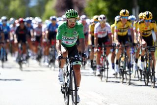 ORCIERES FRANCE SEPTEMBER 01 Peter Sagan of Slovakia and Team Bora Hansgrohe Green Points Jersey during the 107th Tour de France 2020 Stage 4 a 1605km stage from Sisteron to OrcieresMerlette 1825m TDF2020 LeTour on September 01 2020 in Orcieres France Photo by Michael SteeleGetty Images