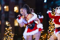 Chloe Bailey at Christmas as Rockefeller Center Tree Lighting 2023