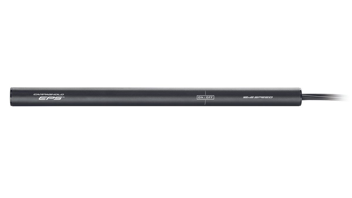 The new battery unit for the groupset is slimmer and longer than its predecessor
