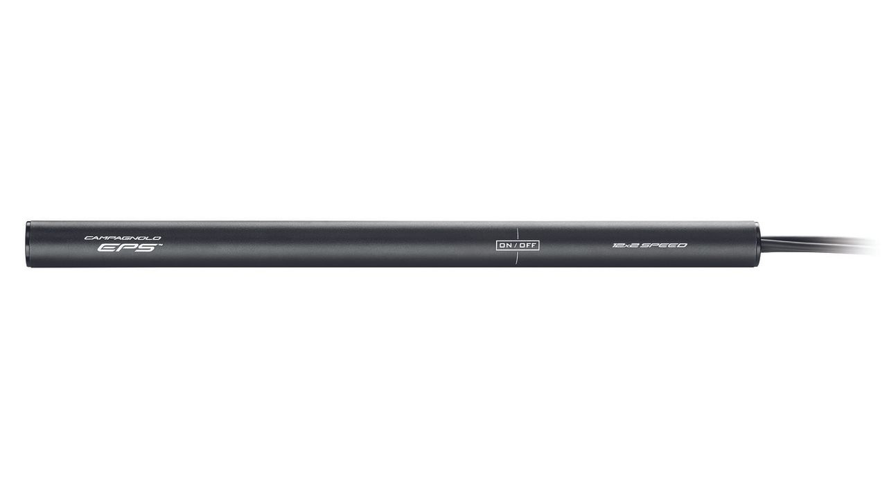 The new battery unit for the groupset is slimmer and longer than its predecessor