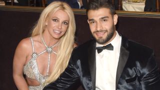 Honoree Britney Spears (L) and Sam Asghari attend the 29th Annual GLAAD Media Awards at The Beverly Hilton Hotel on April 12, 2018 in Beverly Hills, California.