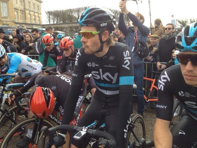 Luke Rowe looks relaxed on the start line