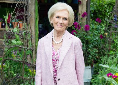 mary berry at the Chelsea Flower Show