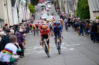 Johannes Kulset (Uno-X Mobility) during the Pays de la Loire Tour