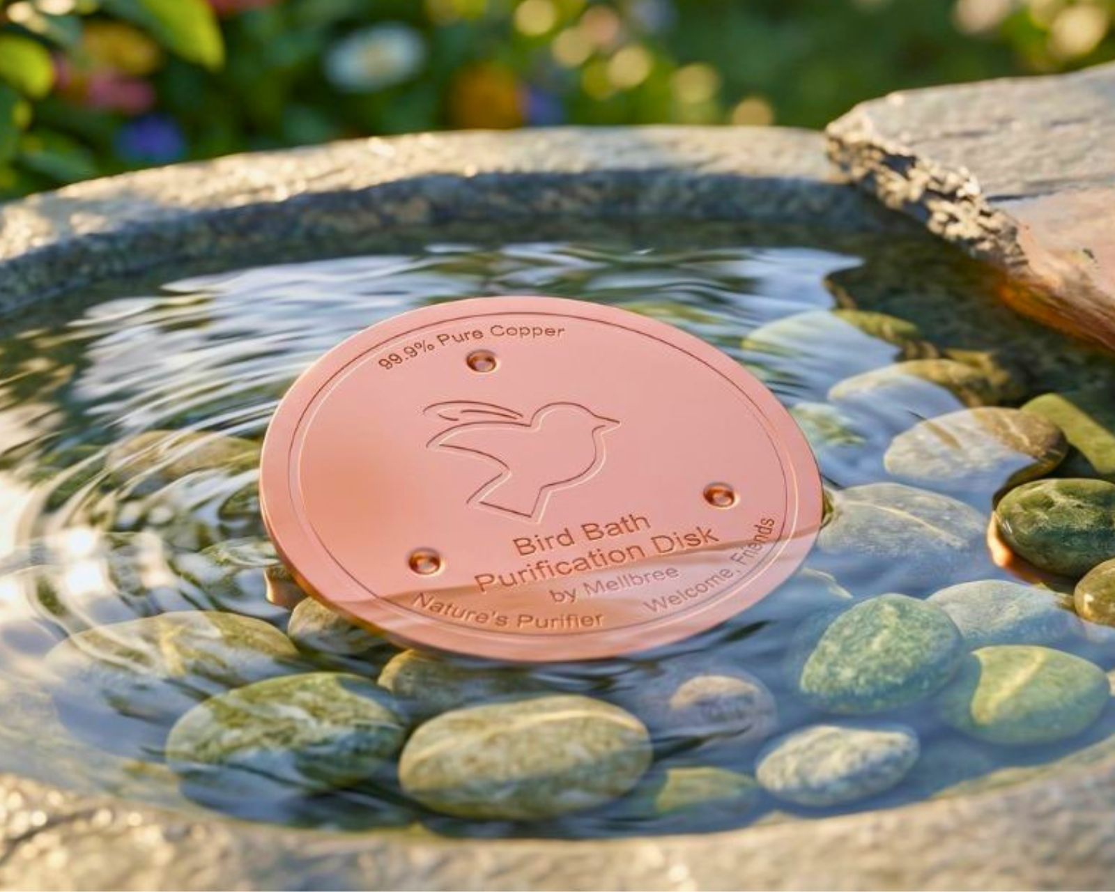 AI Generated Mellbree Disc In Bird Bath