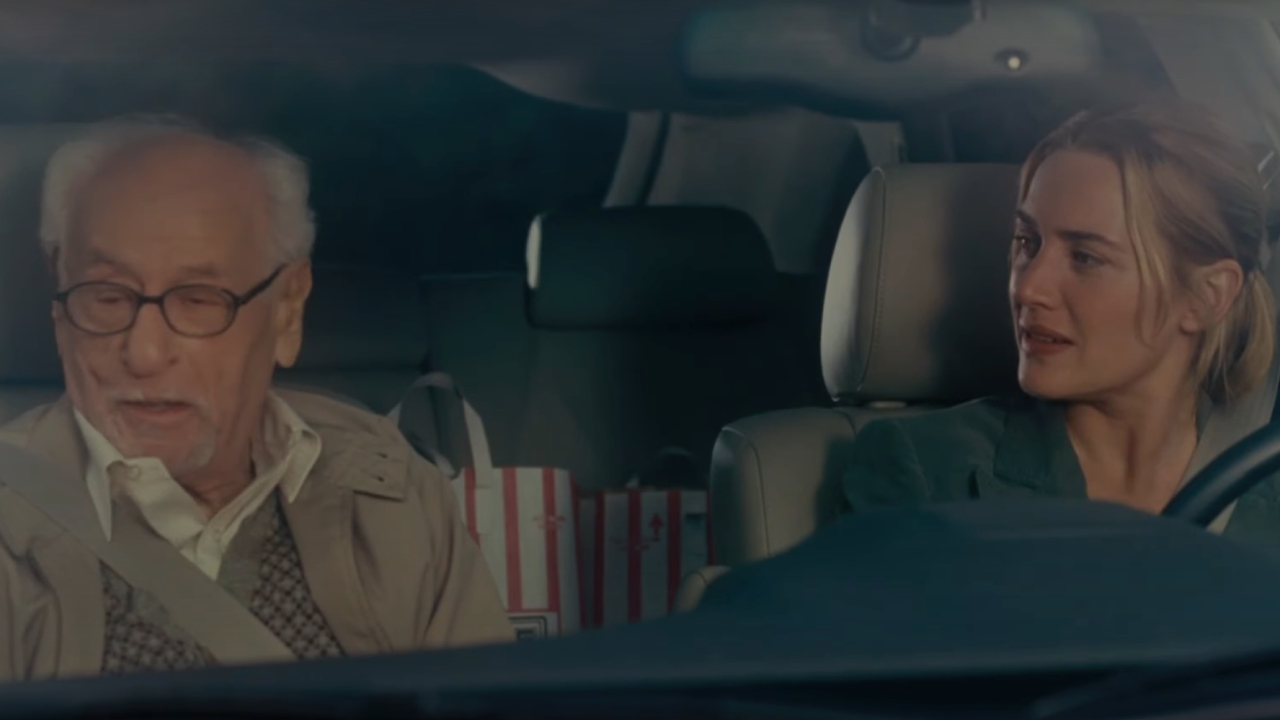 Arthur And Iris in a car in The Holiday