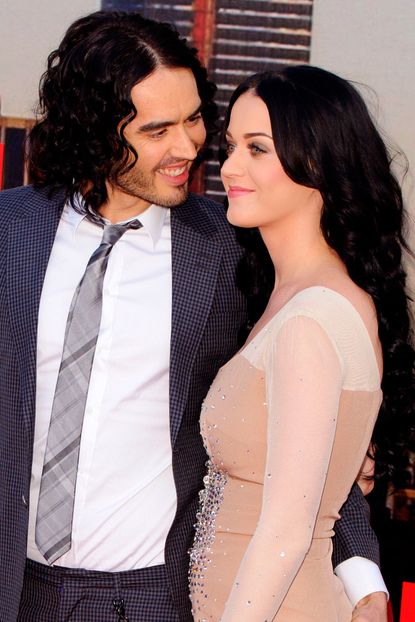 Russell Brand and Katy Perry on the red carpet