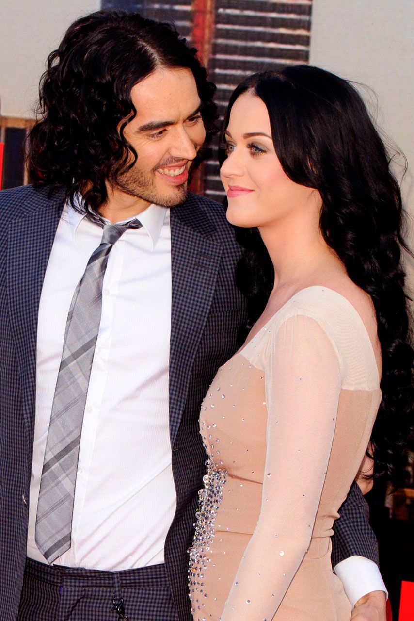 Russell Brand and Katy Perry on the red carpet