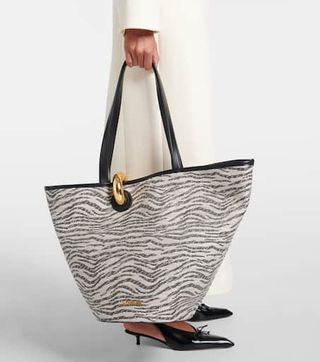 Le Bambola Leather-Trimmed Tote Bag