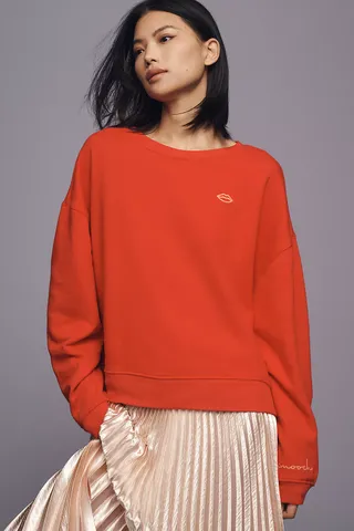 Pilcro Embroidered Sweatshirt